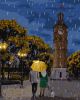 Malen nach Zahlen - Gehen im Regen