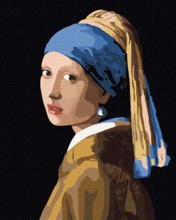 Malen nach Zahlen - Mädchen mit einem Perlenohrring ©Jan Vermeer