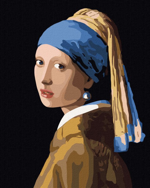 Malen nach Zahlen - Mädchen mit einem Perlenohrring ©Jan Vermeer