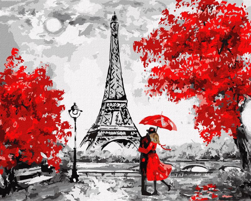 Painting by numbers - Rainy Paris