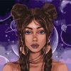 Painting by numbers - Space look ©lien_illustration