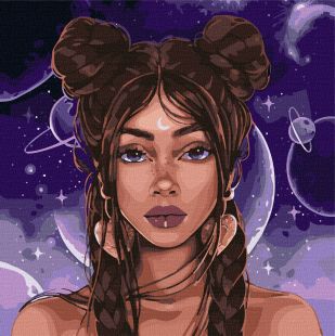Malen nach Zahlen - Kosmische Sicht ©lien_illustration
