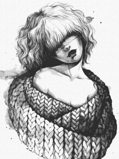 Malen nach Zahlen - Ein verträumter Fremder ©lesya_nedzelska_art