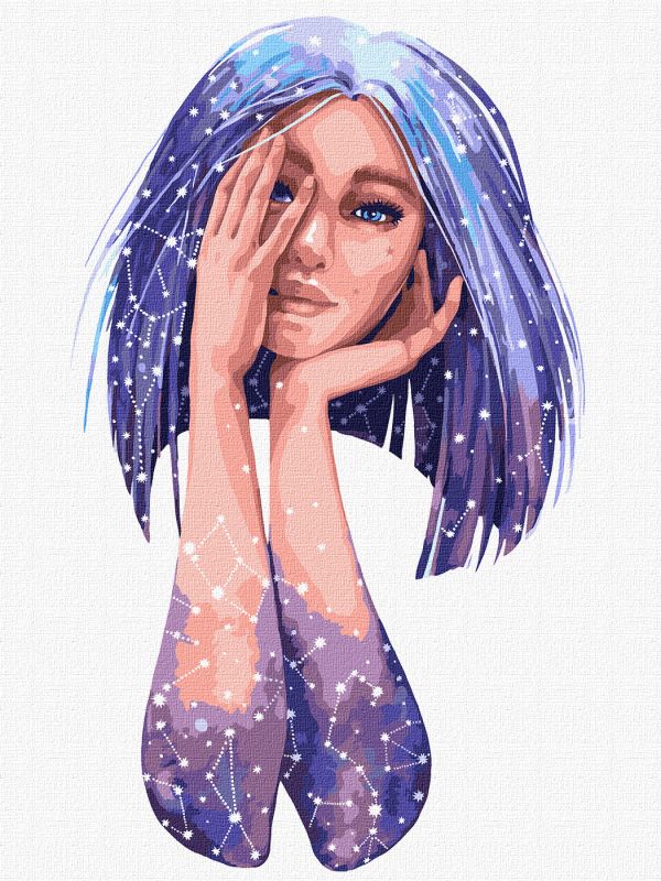 Painting by numbers - Star silhouette ©lesya_nedzelska_art
