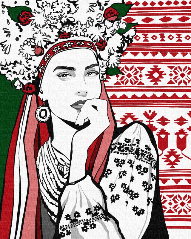 Malen nach Zahlen - Charmante ukrainische Frau ©upillustration