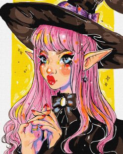 Malen nach Zahlen - Hexe ©nila_art_art