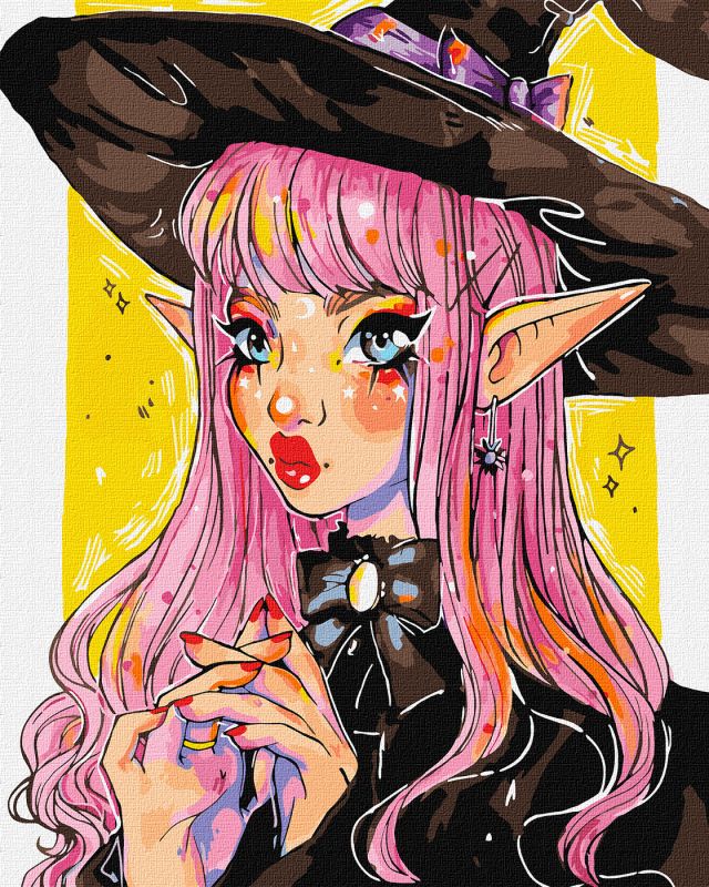 Malen nach Zahlen - Hexe ©nila_art_art