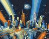 Painting by numbers - Rays of the metropolis ©Igor Sokolsky