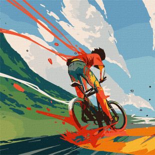 Malen nach Zahlen - Dem Wind entgegen