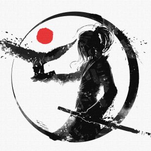 Malen nach Zahlen - Tochter eines Samurai