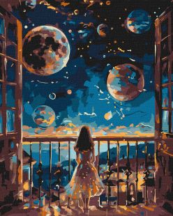 Malen nach Zahlen - Verträumte Nacht ©art_selena_ua