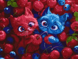 Malen nach Zahlen - Beeren-Fluffies ©art_selena_ua