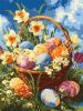 Malen nach Zahlen - Korb mit Pysanky und Narzissen ©art_selena_ua