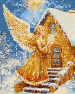 Malen nach Zahlen - Flügel des Lichts mit metallischen Farben ©art_selena_ua