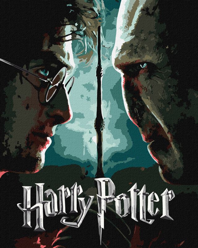 Malen nach Zahlen - Harry Potter: Harry und Voldemort mit extra Metallic-Farben ©Warner Bros.