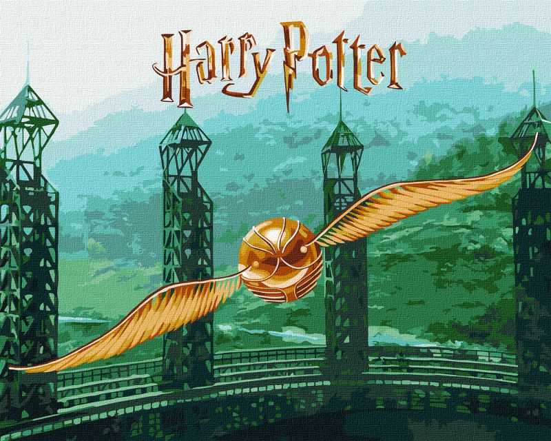 Malen nach Zahlen - Harry Potter: Der goldene Schnatz mit extra Metallic-Farben ©Warner Bros.