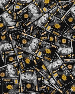 Malen nach Zahlen - Eine Million Dollar mit extra Metallic-Farben ©art_selena_ua