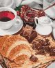 Malen nach Zahlen - Französisches Frühstück
