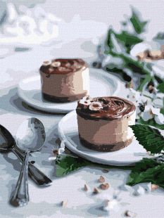 Malen nach Zahlen - Schokoladenkuchen