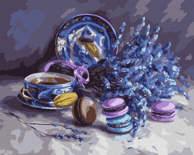 Malen nach Zahlen - Stilleben mit Lavendel ©Yulia Tomesko