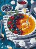 Malen nach Zahlen - Blaubeer-Crème brûlée ©alonka_good