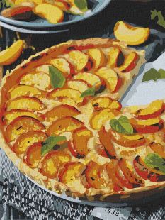 Malen nach Zahlen - Pfirsichkuchen ©alonka_good