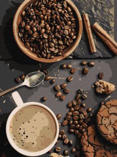 Malen nach Zahlen - Duftender Kaffee