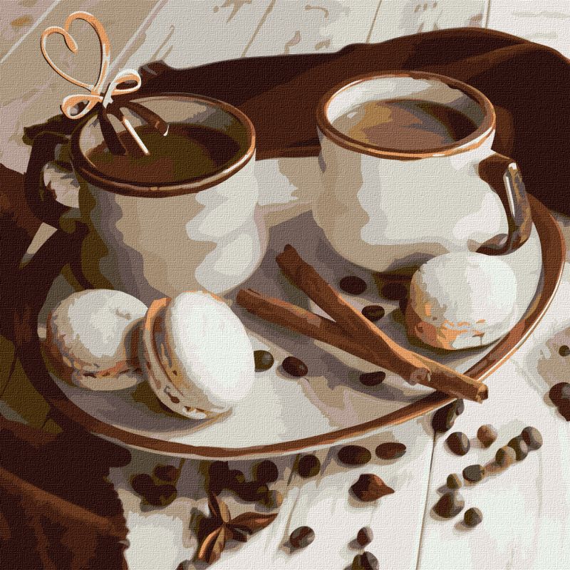 Painting by numbers - Coffee with the taste of love ©katryn_elen