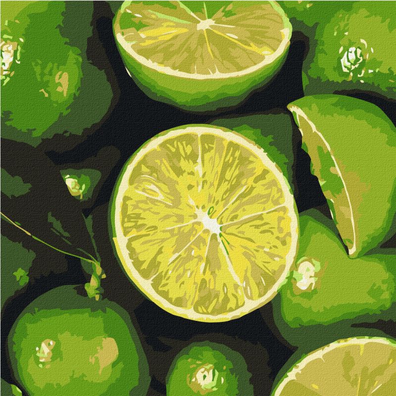 Malen nach Zahlen - Saftige Limette