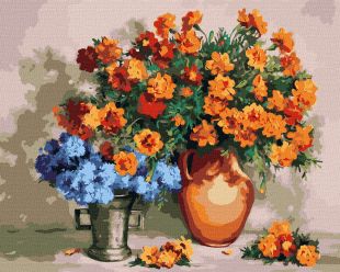 Malen nach Zahlen - Blumenumarmung ©Valentyna Baraniuk