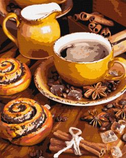 Malen nach Zahlen - Kaffeegenuss