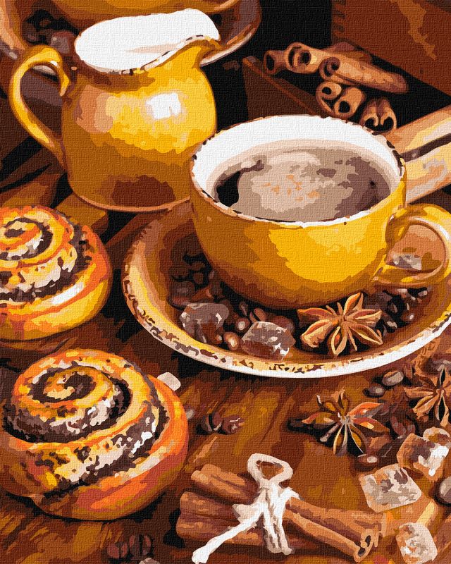 Malen nach Zahlen - Kaffeegenuss
