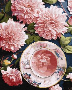 Malen nach Zahlen - Die rosa Dahlien ©art_selena_ua