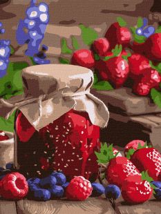 Malen nach Zahlen - Himbeermarmelade ©art_selena_ua