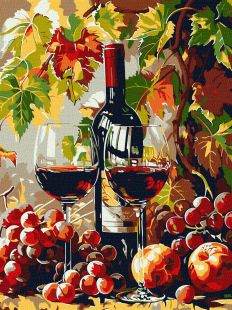 Malen nach Zahlen - Herbstlicher Wein ©art_selena_ua