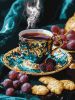 Malen nach Zahlen - Türkischer Kaffeen mit extra Metallic-Farben ©art_selena_ua