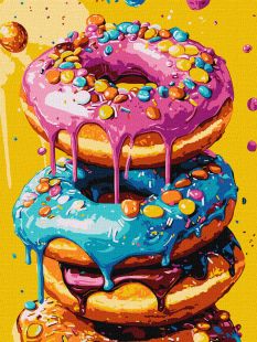 Malen nach Zahlen - Leckere Donuts ©art_selena_ua