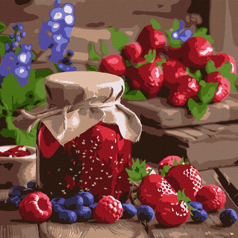 Malen nach Zahlen - Himbeermarmelade ©art_selena_ua