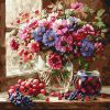 Malen nach Zahlen - Blumenstrauß und Früchte ©art_selena_ua