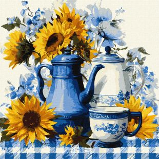 Malen nach Zahlen - Sonnenbeschienener Kaffee ©art_selena_ua