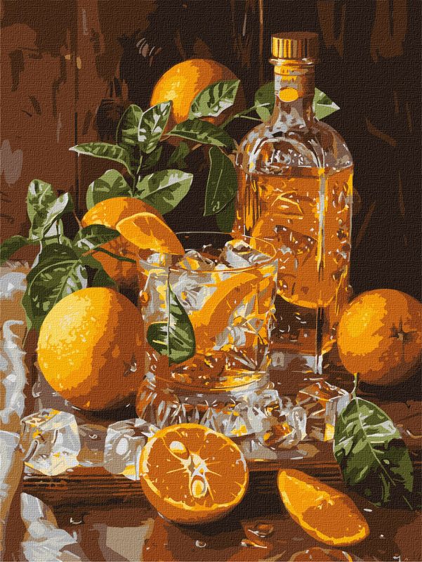 Malen nach Zahlen - Orangenabend ©art_selena_ua
