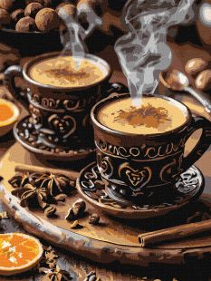 Malen nach Zahlen - Kaffee mit Zimt für zwei ©art_selena_ua