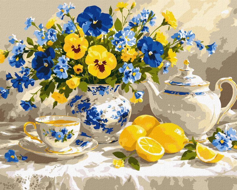 Malen nach Zahlen - Sinfonie aus Blau und Sonne ©art_selena_ua