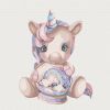 Painting by numbers - The pink unicorn ©tanya_bonya