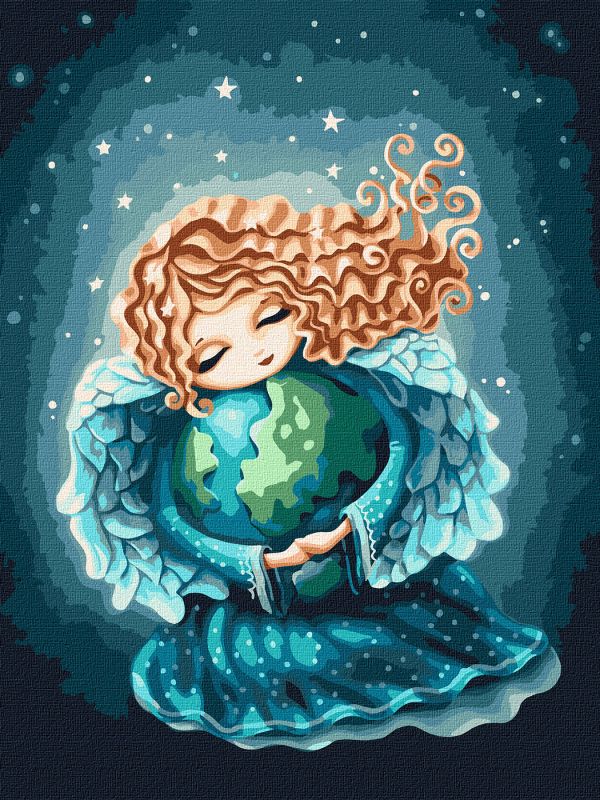 Painting by numbers - Angel Earth ©Elena Schweitzer