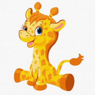 Malen nach Zahlen - Kleine Giraffe