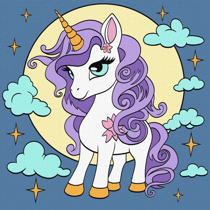 Malen nach Zahlen - Feenhaftes Einhorn ©art_selena_ua