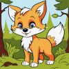 Malen nach Zahlen - Ein flauschiger Fuchs ©art_selena_ua