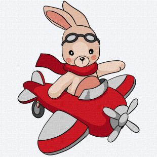 Malen nach Zahlen - Kleiner Pilot ©tanya_bonya