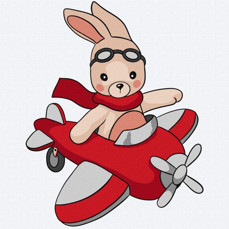 Malen nach Zahlen - Kleiner Pilot ©tanya_bonya
